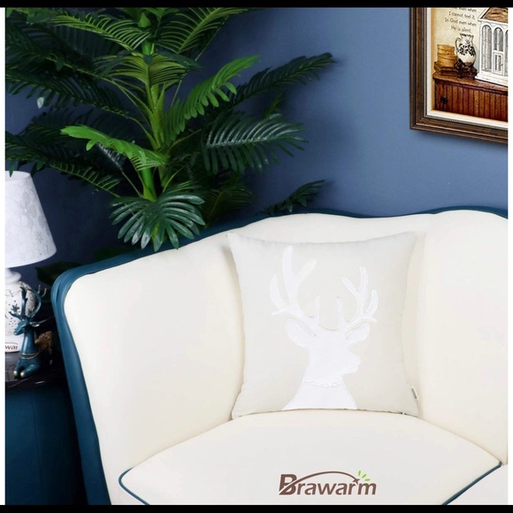 BRAWARM Pack of 2 Cotton Throw Pillow Cover - Picture 4 of 7